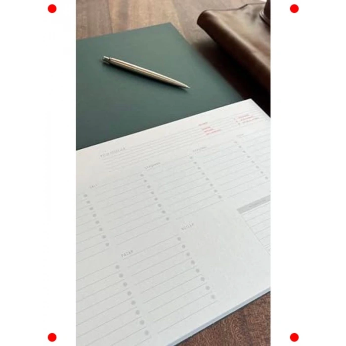Tarihsiz Haftalık A4 Planlayıcı Defter