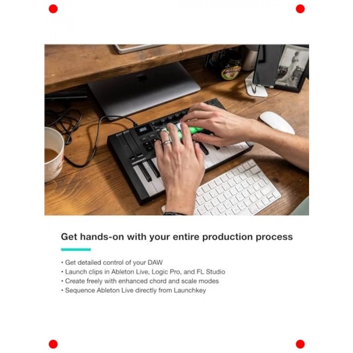 Taşınabilir 25 Tuşlu USB MIDI Klavye Kontrolcü