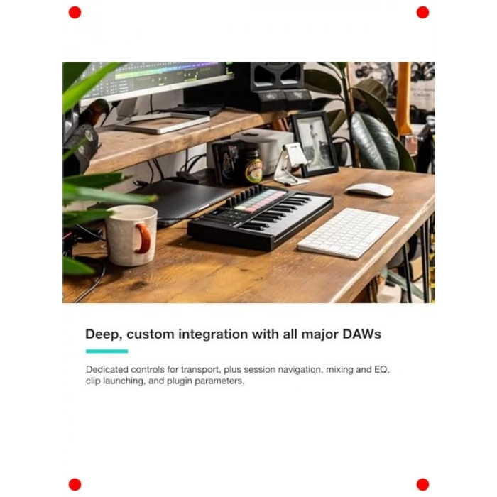 Taşınabilir 25 Tuşlu USB MIDI Klavye Kontrolcü