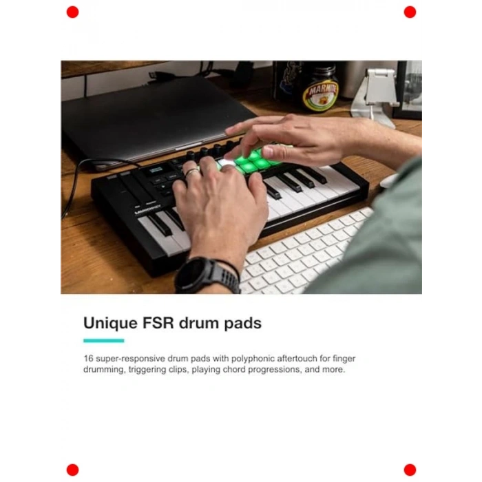 Taşınabilir 25 Tuşlu USB MIDI Klavye Kontrolcü