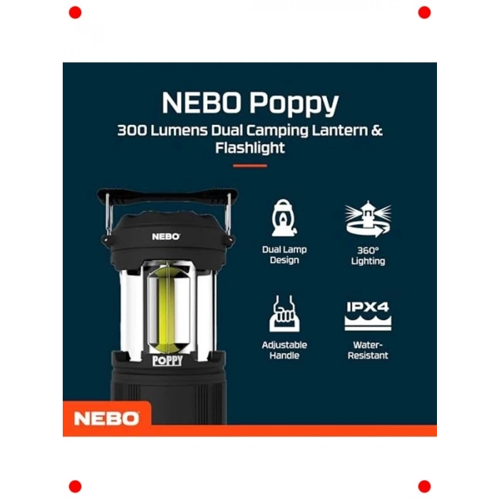 Taşınabilir 300 Lümen LED Fener