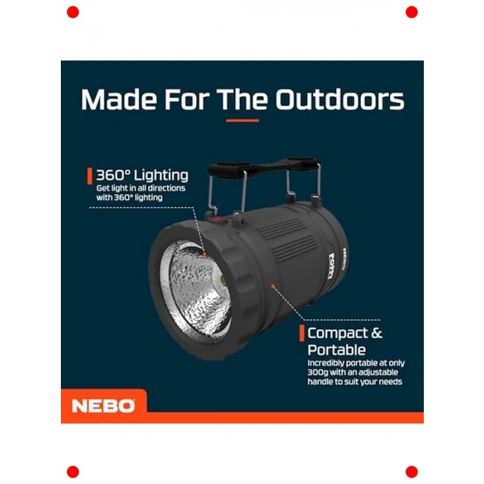 Taşınabilir 300 Lümen LED Fener