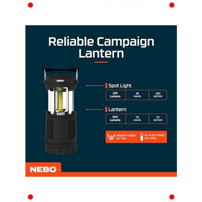 Taşınabilir 300 Lümen LED Fener