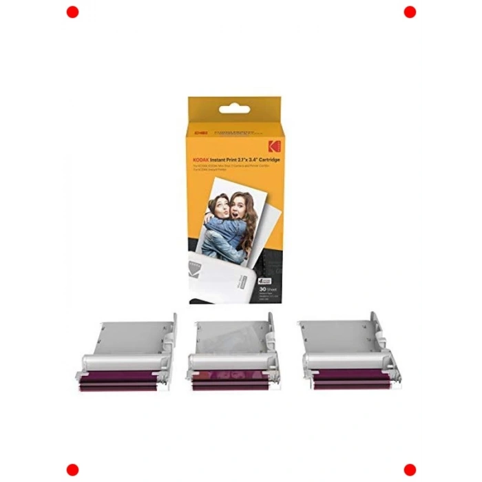 Taşınabilir Anlık Fotoğraf Kartuşu 30 Adet - 2.1x3.4