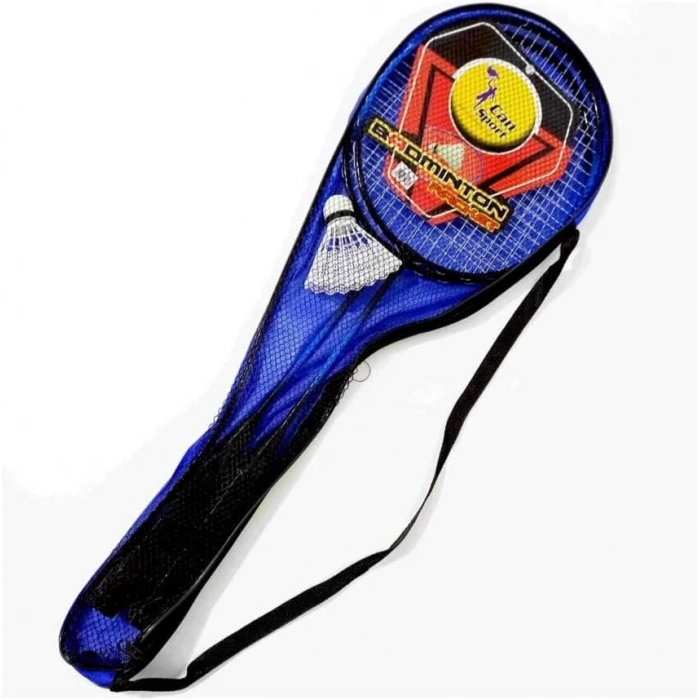 Taşınabilir Çanta İçinde 2 Raket ve 1 Top ile Badminton Seti