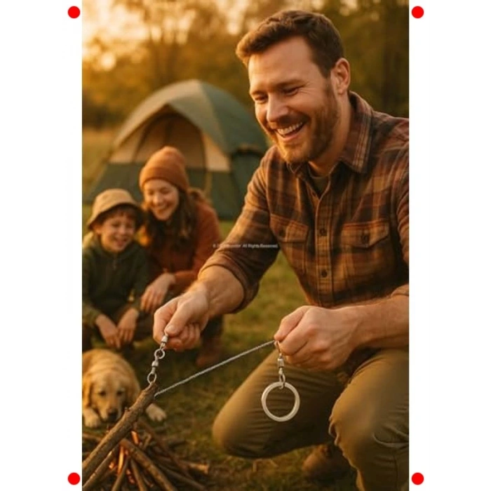 Taşınabilir Çelik Tel Testere - Kamp & Hayatta Kalma