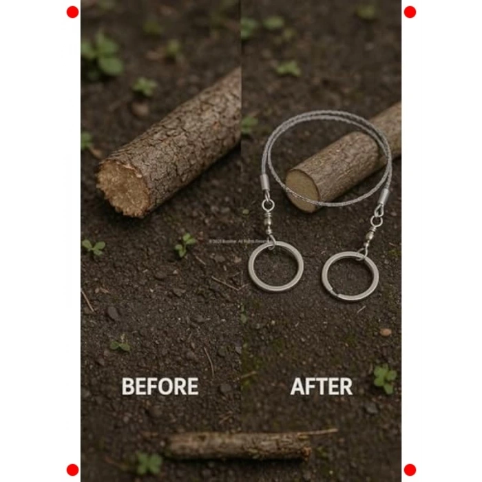 Taşınabilir Çelik Tel Testere - Kamp & Hayatta Kalma