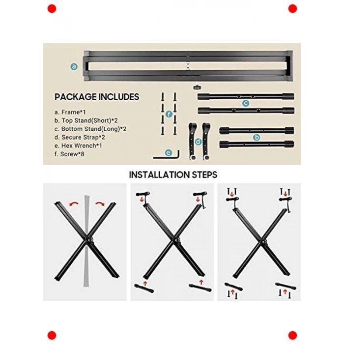 Taşınabilir Çift Katmanlı Klavye Standı Ayarlanabilir