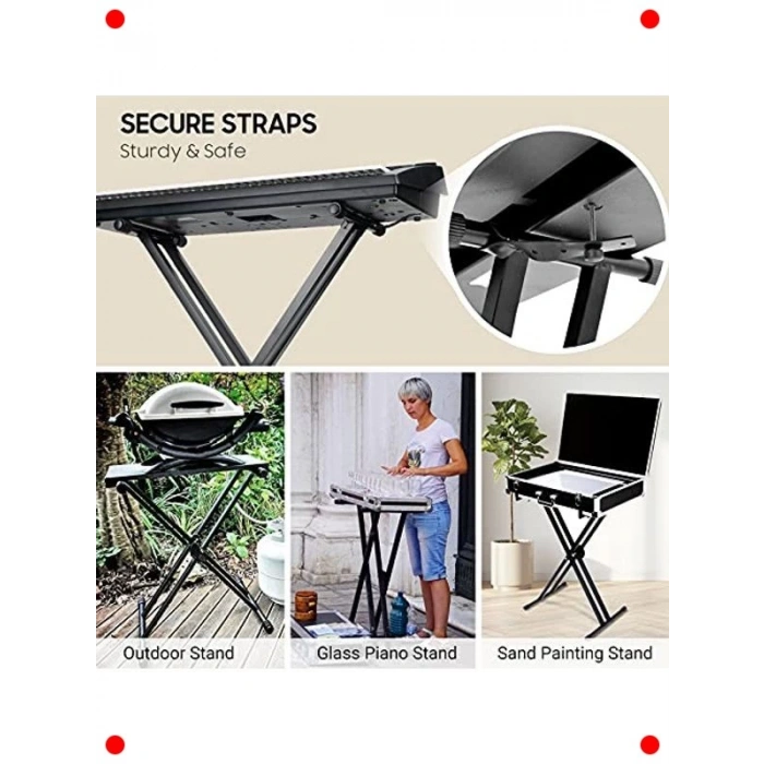 Taşınabilir Çift Katmanlı Klavye Standı Ayarlanabilir