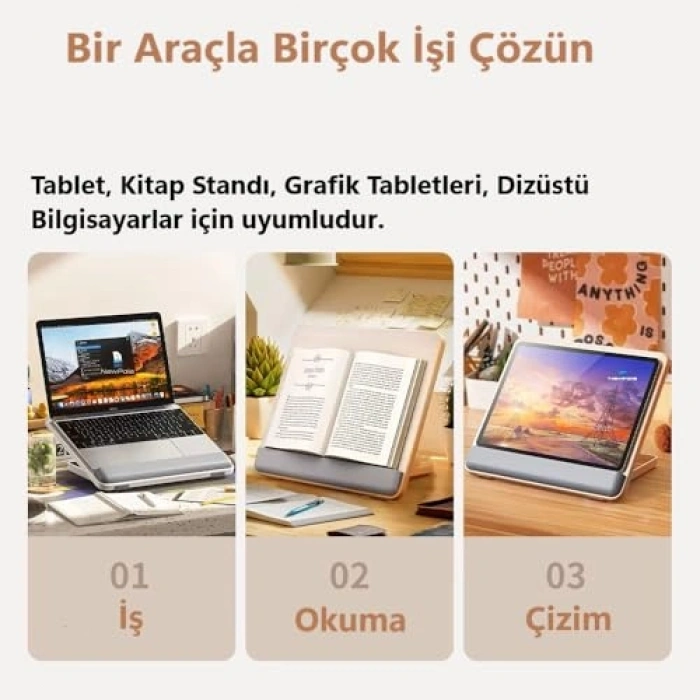 Taşınabilir Dizüstü Bilgisayar Standı, Kaymaz Padli
