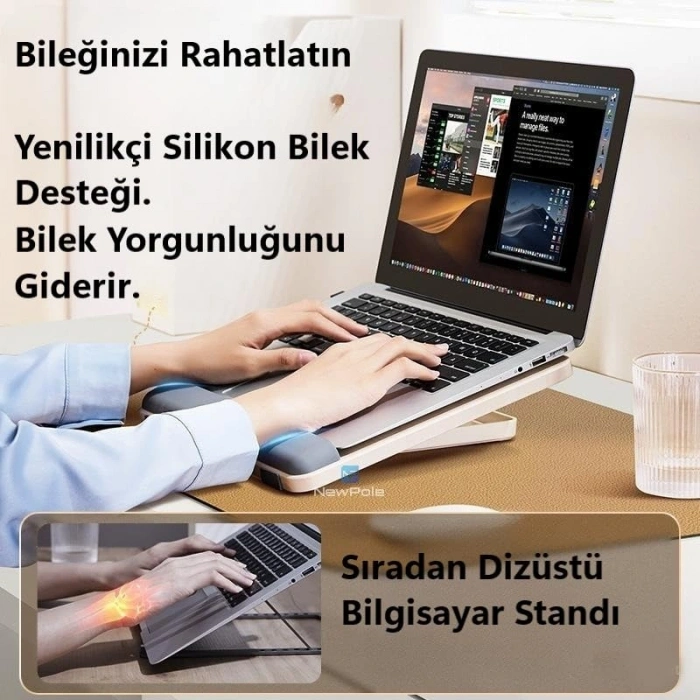Taşınabilir Dizüstü Bilgisayar Standı, Kaymaz Padli