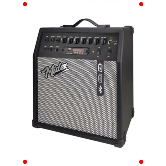 Taşınabilir Elektro Gitar Amfisi (50W, USB, BT)