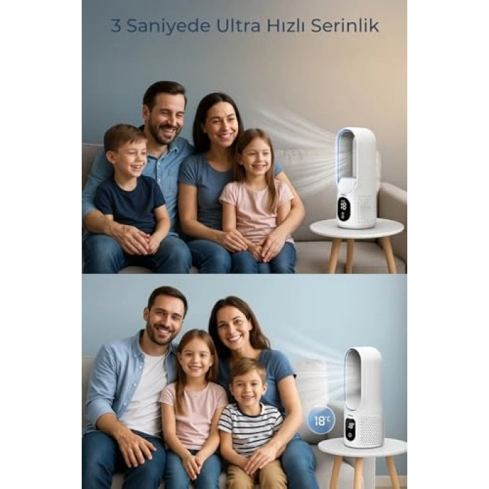 Taşınabilir Kişisel Hava Soğutucu 4ü Bir Arada