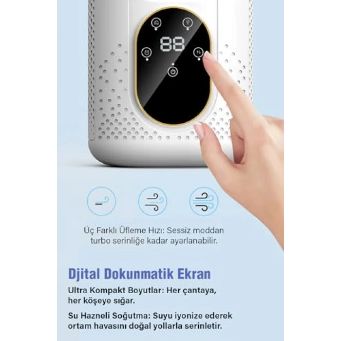 Taşınabilir Kişisel Hava Soğutucu 4ü Bir Arada