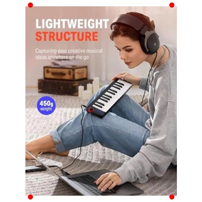 Taşınabilir MIDI Klavye Kontrol Cihazı
