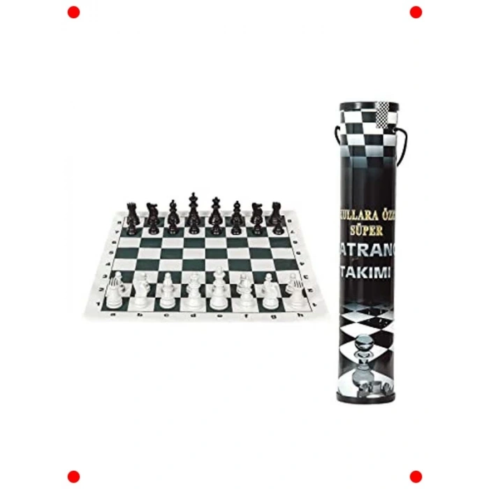 Taşınabilir Rulo Satranç Takımı - Kutulu