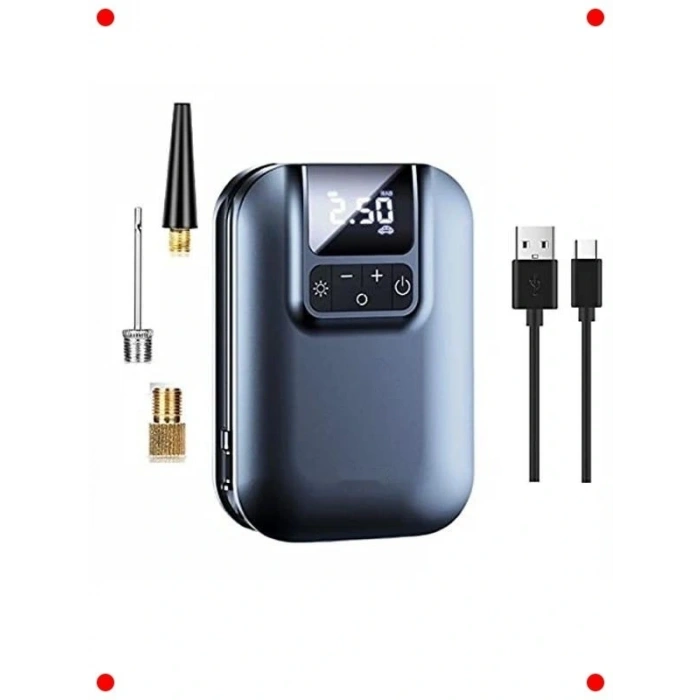 Taşınabilir Şarjlı Lastik Hava Pompası (350 PSI, 5000 mAh)