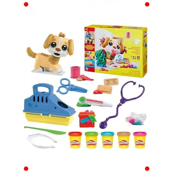 Taşınabilir Veteriner Oyun Hamur Seti