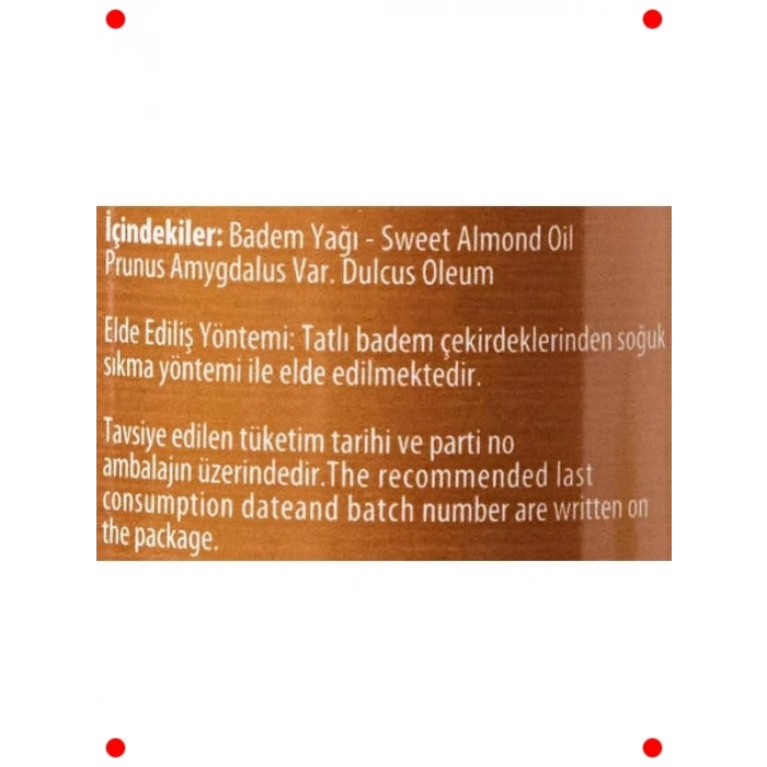 Tatlı Badem Yağı 100 ml