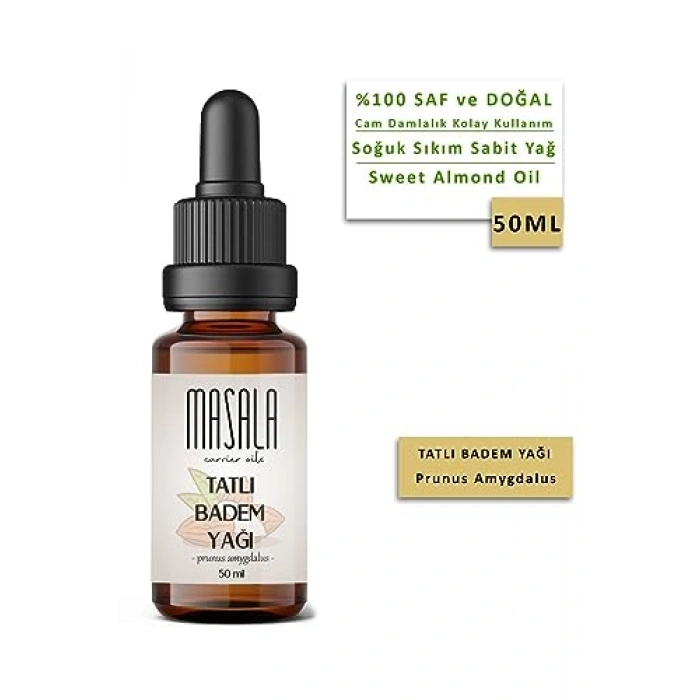 Tatlı Badem Yağı 50 ml - Soğuk Pres