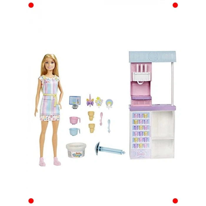Tatlı Dükkanı Oyun Seti - Bebek ve Dondurma Aksesuarları