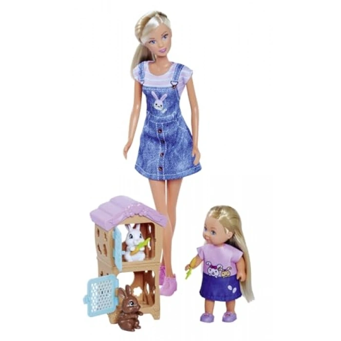 Tavşan Ailesi Seti, Kafes ve Figürlerle Birlikte