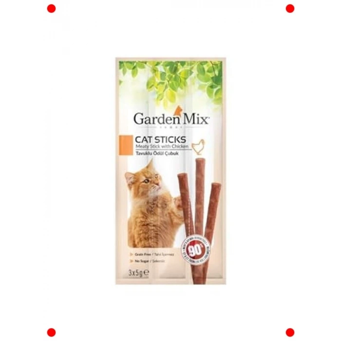 Tavuklu Kedi Ödül Stickleri - 3lü Paket