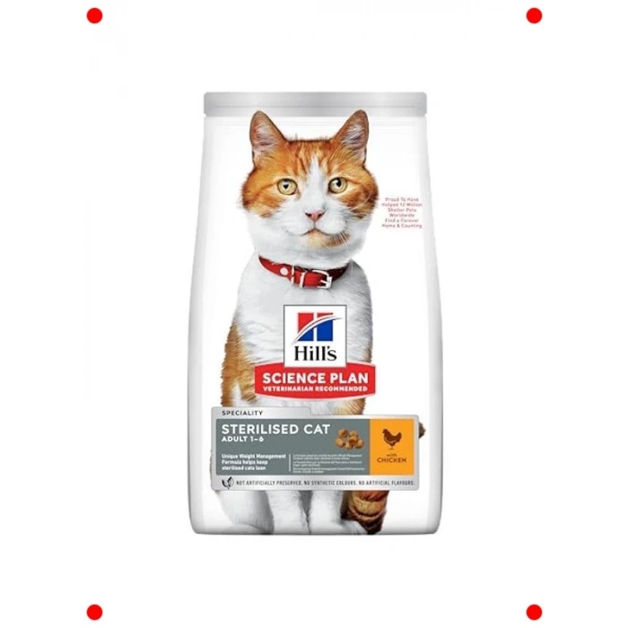 Tavuklu Kısırlaştırılmış Yetişkin Kedi Maması - 10 Kg