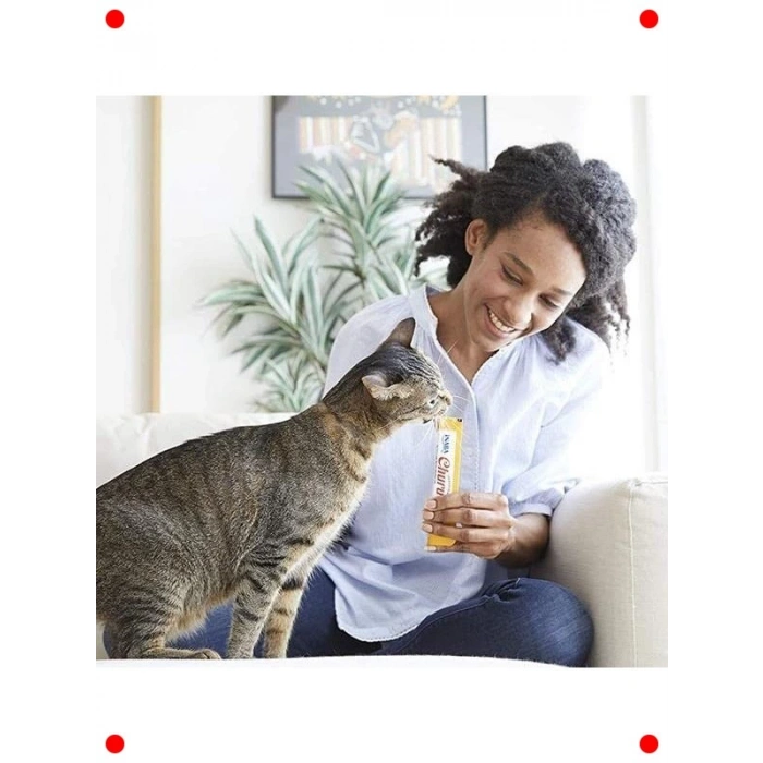 Tavuklu & Yengeçli Krema Sıvı Kedi Ödülü 14gr x 4 Adet