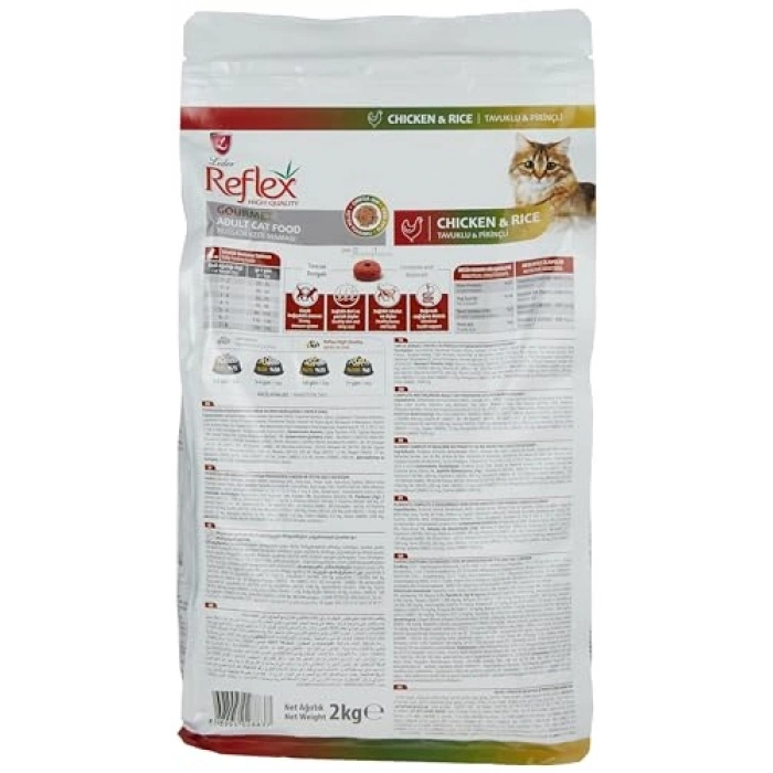 Tavuklu Yetişkin Kedi Maması - 2 kg Renkli Taneli
