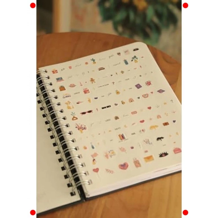 Tavus Kuşu Desenli A5 Süresiz Planlayıcı Ajanda