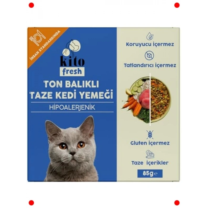 Taze Ton Balıklı Kedi Yemeği