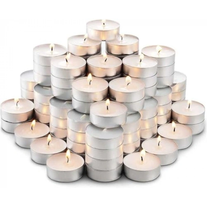 Tealight Mum, 100 Adet ile Uzun Süreli Aydınlatma Sağlar