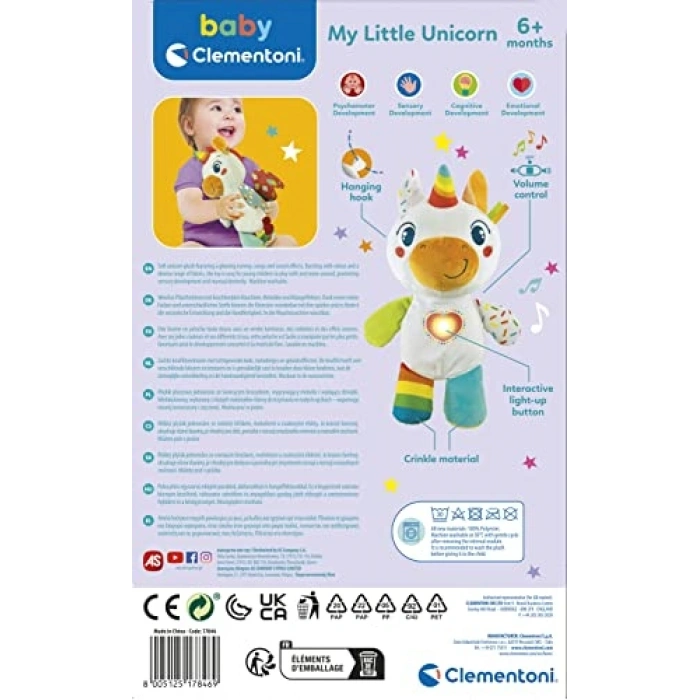 Tek Boynuzlu At Peluş Oyuncak, Yumuşak ve Eğlenceli