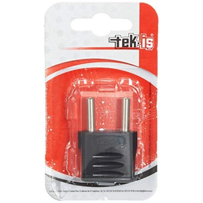 Tek-İş 520252 Fiş Amerikan Adaptör, Siyah