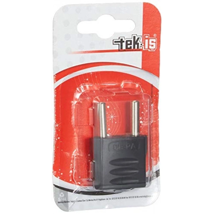 Tek-İş 520252 Fiş Amerikan Adaptör, Siyah