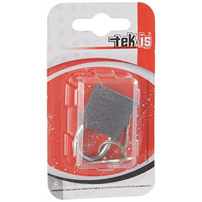 Tek-İş 524164 Asma Kilit Gri Döküm, Gri, 25mm