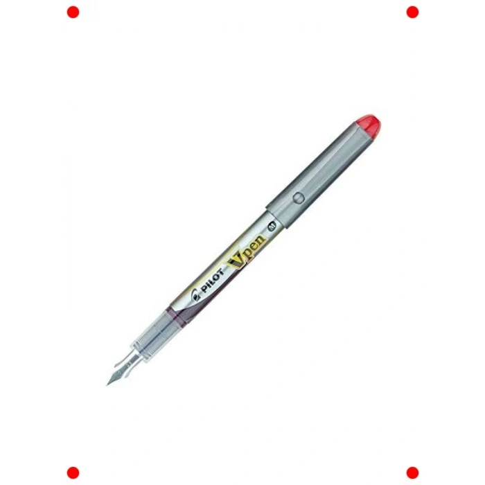 Tek Kullanımlık Kırmızı Mürekkepli Roller Kalem