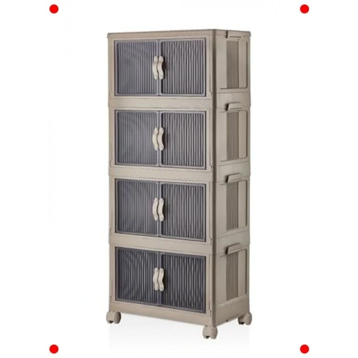 Tekerlekli 4 Katlı Katlanabilir Çok Amaçlı Organizer