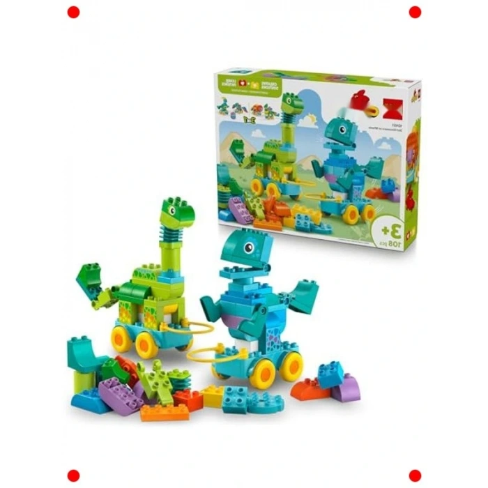 Tekerlekli Dinozorlar 3ü 1 Arada Yapım Seti