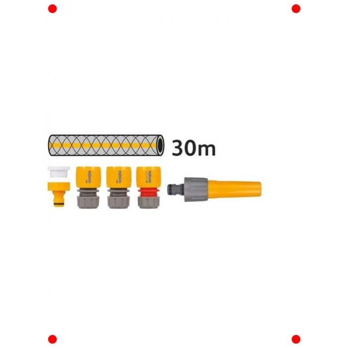 Tekerlekli Hortum Sarma Arabası Seti 30m Hortumlu
