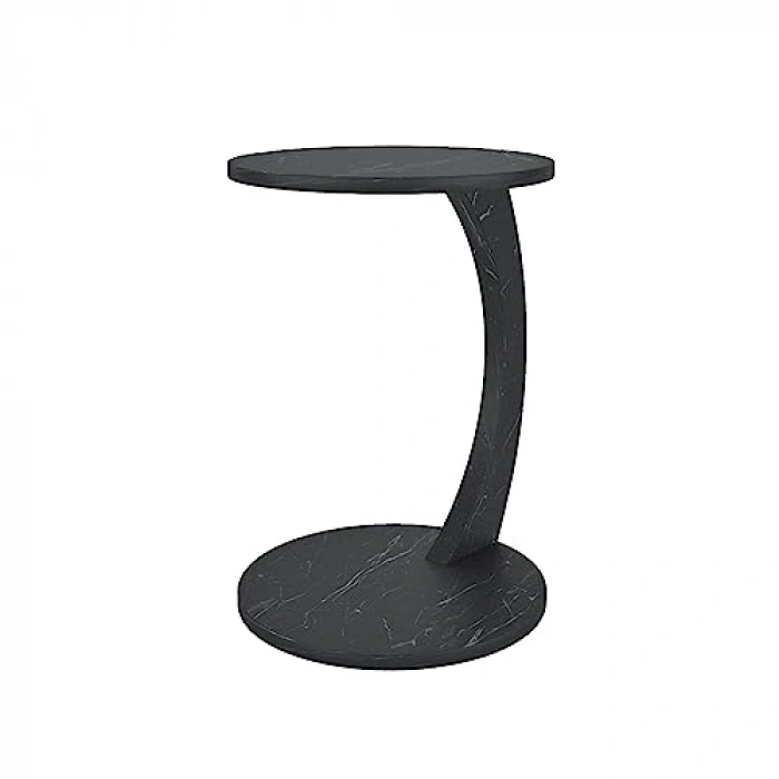 Tekerlekli Zigon Servis Seası, Siyah Mermer Desen