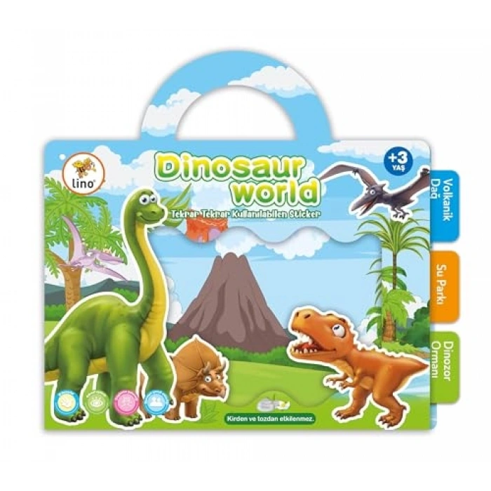 Tekrar Kullanılabilen Dinozor Temalı Sticker Seti ile Eğlence
