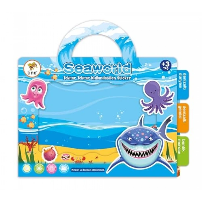 Tekrar Kullanılabilen Sticker Seti, Seaworld Temalı