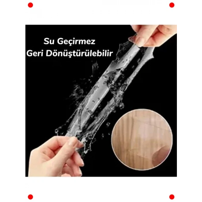 Tekrar Kullanılabilir Şeffaf Çift Taraflı Montaj Bandı 60lı