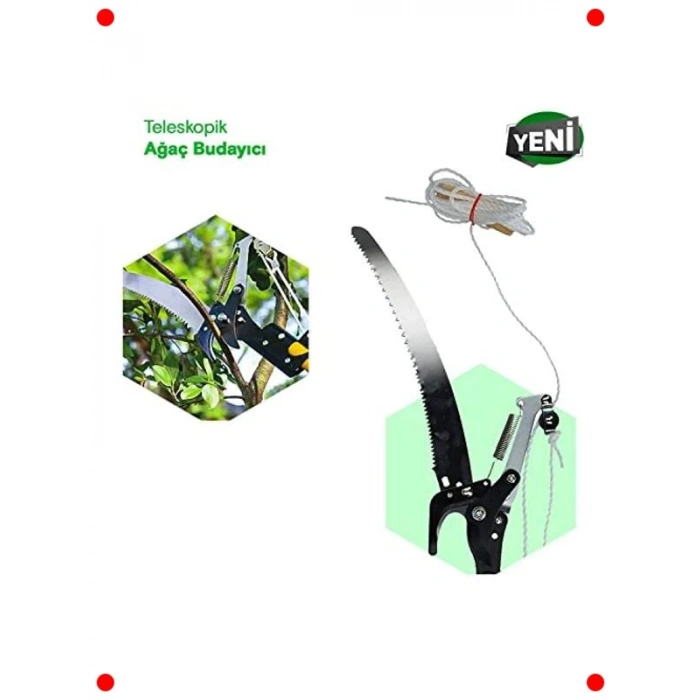 Teleskopik Yüksek Dal Budama Makası 280 cm