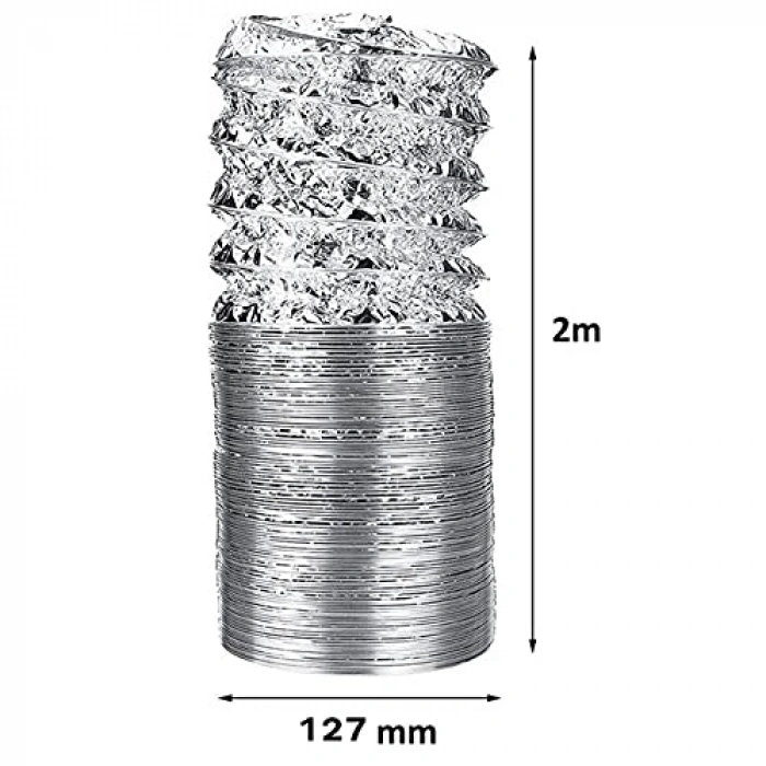 Telli Kopmayan Davlumbaz Baca Borusu, 2 Metre Uzunluk