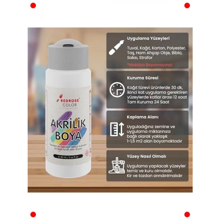 Ten Rengi Akrilik Boya (60 ml)