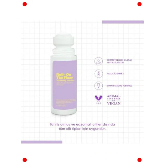 Terleme Önleyici & Beyazlatıcı İz Bırakmayan Roll-On