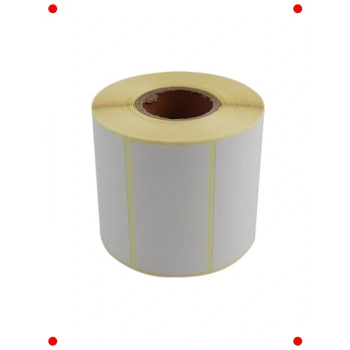 Termal Etiket Rulo - 80x40mm, 1000 Adet, Beyaz